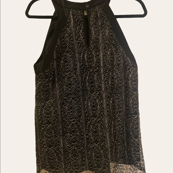 Black and Gold Pink Martini Blouse - Picture 2 of 3